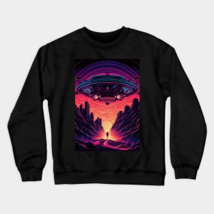 Synthwave Visitors Crewneck Sweatshirt